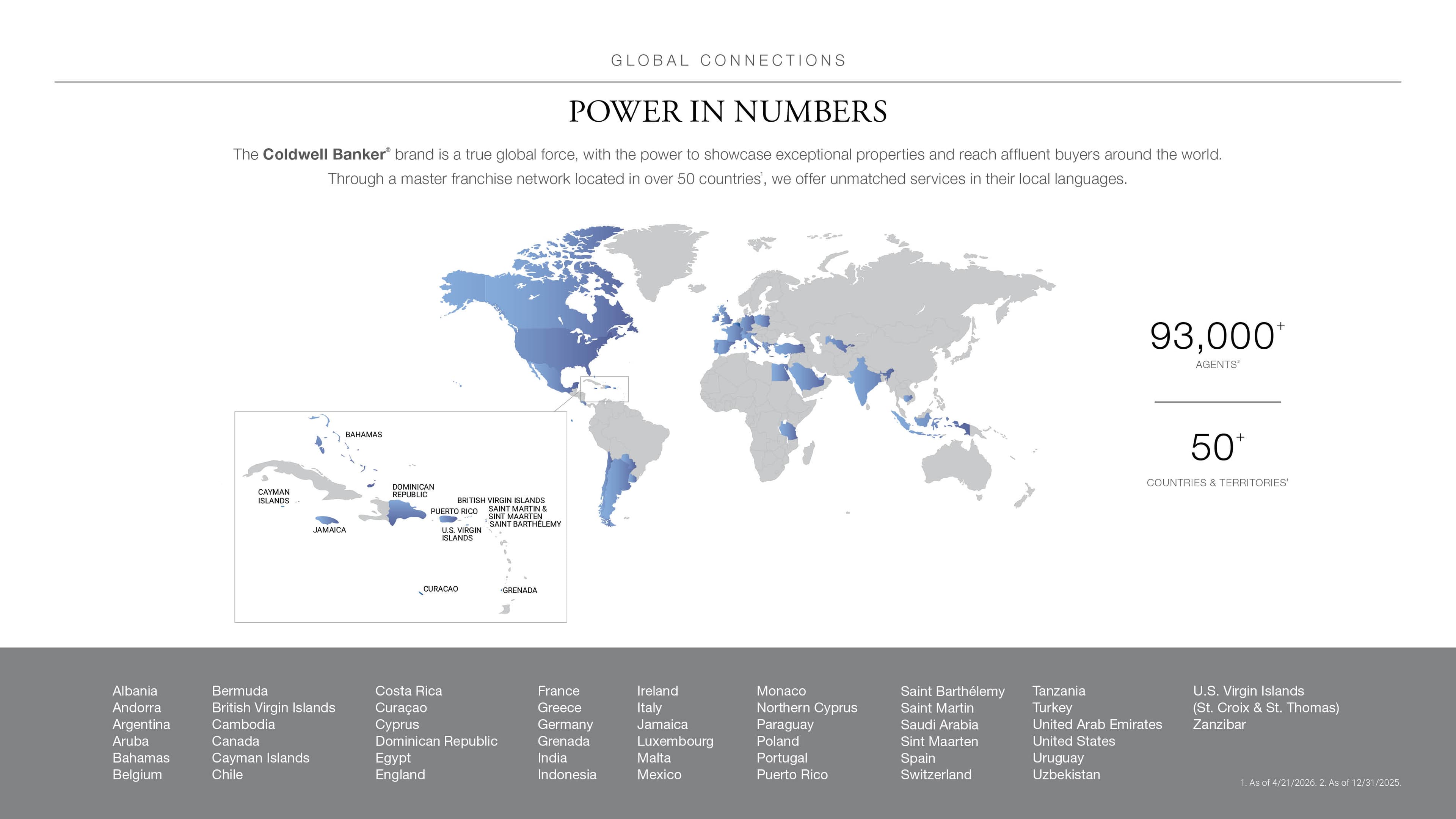 Coldwell Banker Global Network Map